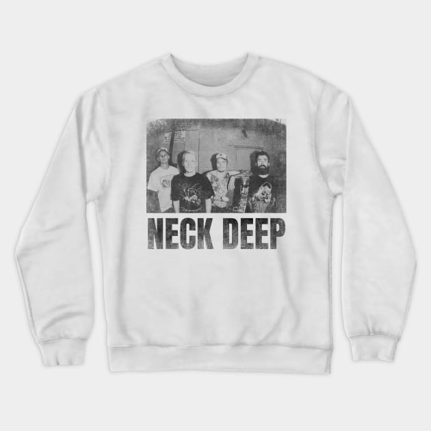 neck deep simple urban black n white Crewneck Sweatshirt by sagitaerniart